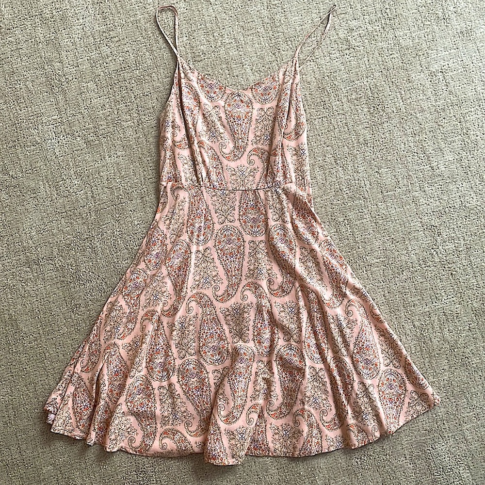 Cute peach summer dress